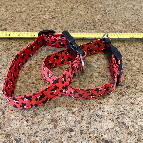 Mary Engelbreit Other - Scottie dog collars Mary Engelbreit red black 2 up to 15” click closure terrier
